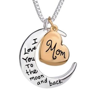Silver & Gold Toned Mom Necklace